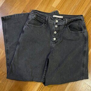 Levi's Mile High Cropped Wide Leg Jeans